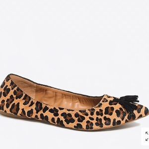 NEVER BEEN WORN J CREW LEOPARD FLATS